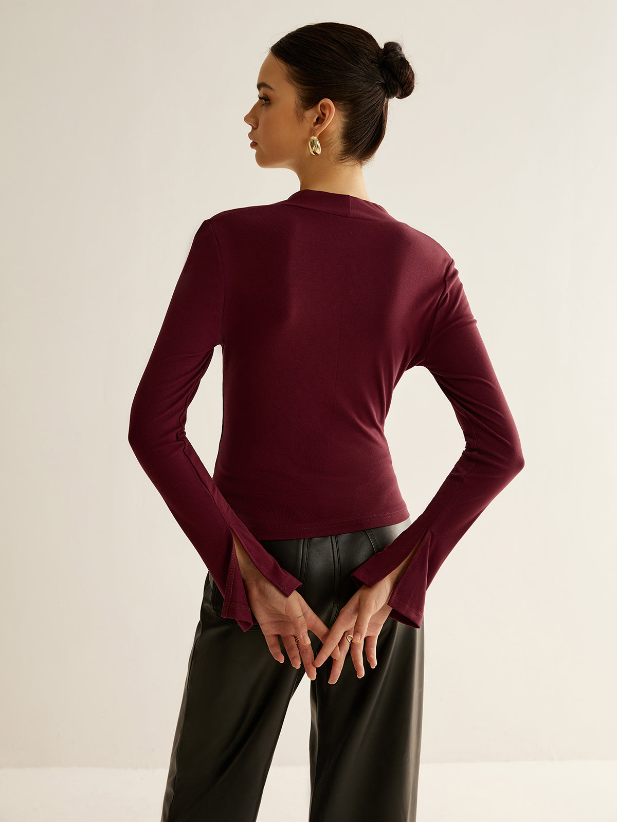 Aria V-Neck Fitted Top