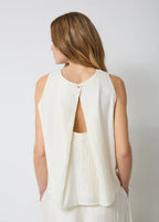 Alba Linen Sleeveless Top