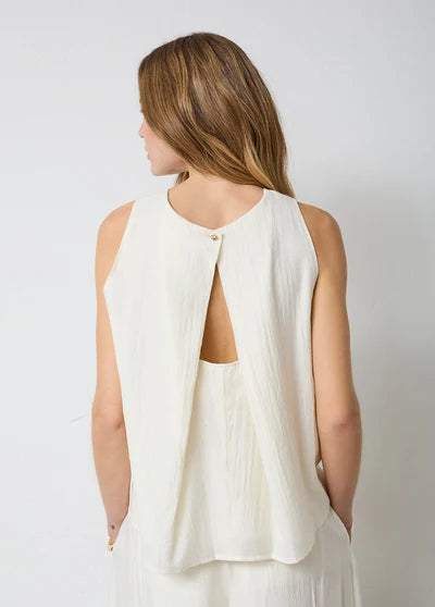 Alba Linen Sleeveless Top