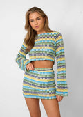 Capri Striped Crochet Set