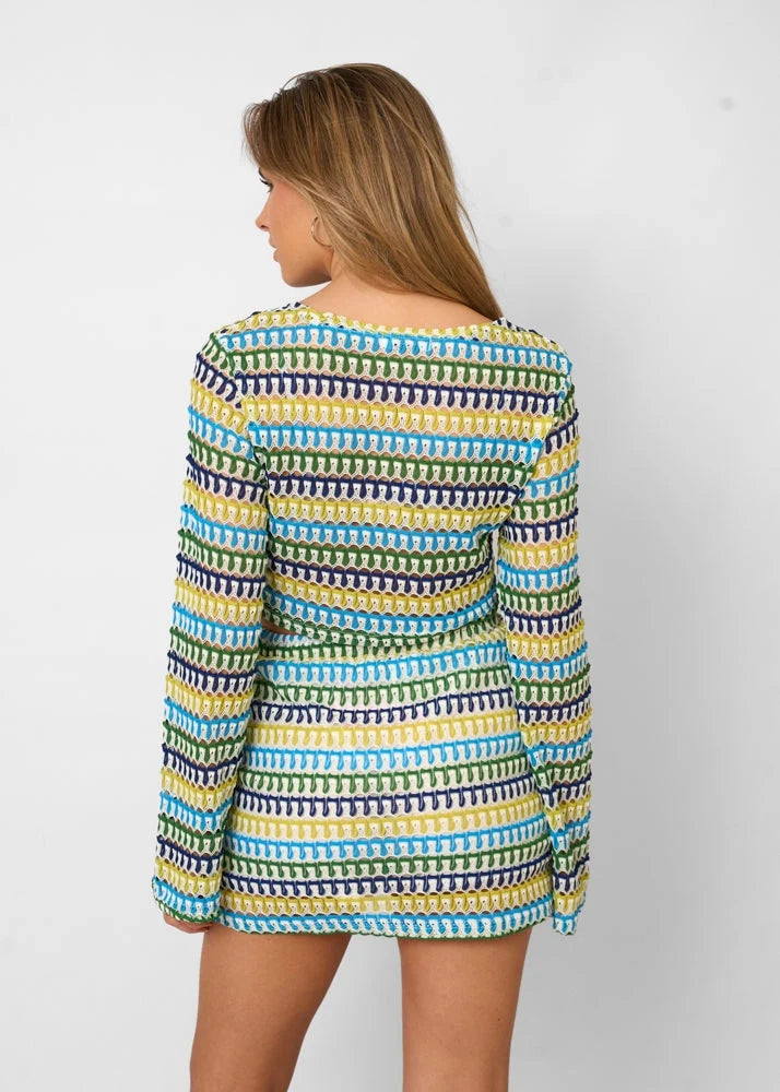 Capri Striped Crochet Set