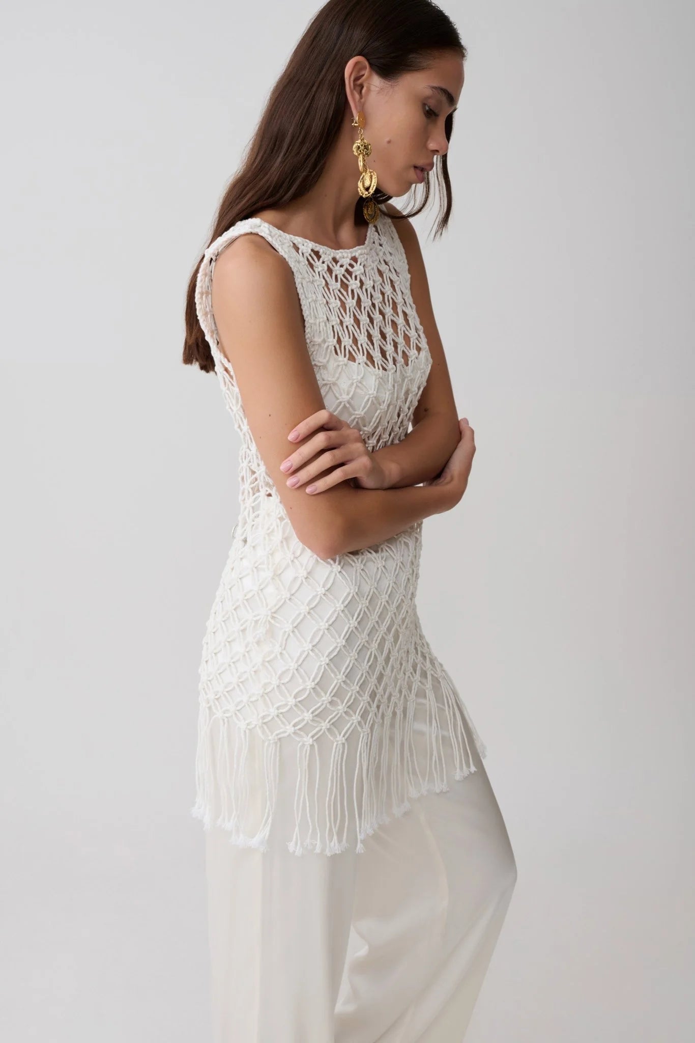 Mykonos Macramé Tunic