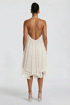 Halter Flowy Mini Dress