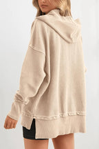 Capri Ribbed Collar Hoodie