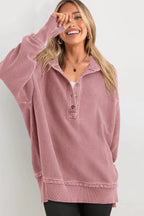 Capri Ribbed Collar Hoodie
