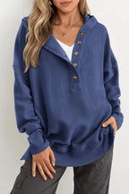 Capri Ribbed Collar Hoodie