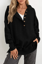 Capri Ribbed Collar Hoodie