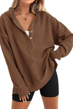 Capri Ribbed Collar Hoodie