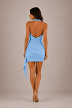 Onyx Ring-Buckle Mini Dress